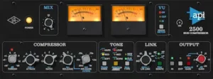 UAD API 2500 Bus Compressor plugin for punchy mix bus compression