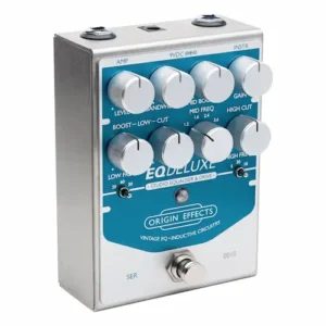 Using a Pultec-style analog EQ pedal before amp simulation for guitar and bass recording