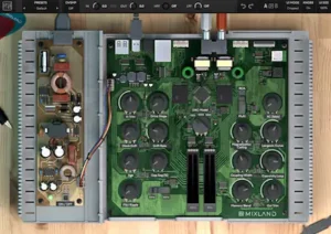Audio engineer working with Grey Matter saturation and nonlinear harmonic processing in a DAW
