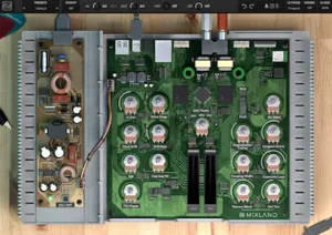 Mixland Grey Matter plugin interface with nonlinear audio processing controls in a DAW