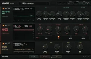 Rast Sound Redwood plugin interface for analog-style music production