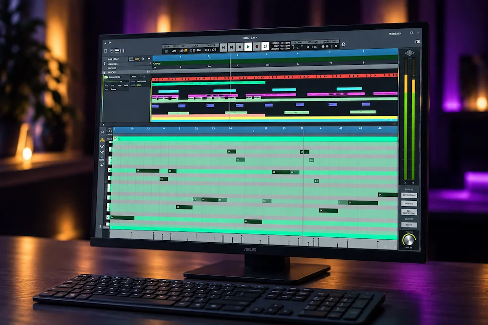 Universal Audio LUNA 3.0 Review: Stem Separation, Audio-to-MIDI & Workflow
