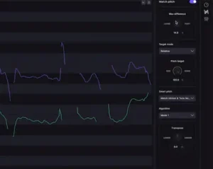 VocAlign 7 Pro interface with vocal pitch, formant and timing control for layered performances