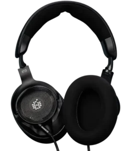 ADAM Audio H715 Reference headphones showing the ear cup design, headband construction and detachable cable connection