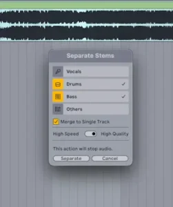 Ableton Live 12 Suite Built-In Local Stem Separation