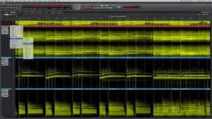 Digital Performer 12 immersive audio production workspace with multichannel routing