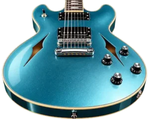 Harley Benton HB-35TL bridge, Sung-Il locking tuners and rosewood fingerboard details
