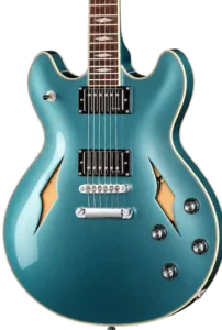 Harley Benton HB-35TL semi-hollow body design with arched maple top and double-cutaway shape