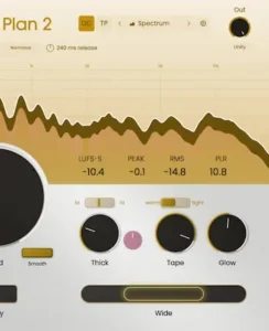 Musik Hack Master Plan 2 tonal shaping interface with saturation, EQ and dynamic processing controls