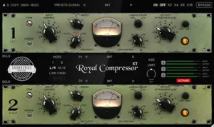 Royal Compressor XT dual compressor interface with independent controls for stereo dynamics processing