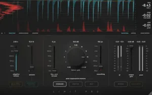Softube Limit Pro limiter controls for frequency-adaptive release and low-frequency protection