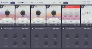 Wavea Flite 2 step sequencers and modulation lanes for rhythmic patterns and dynamic sound movement
